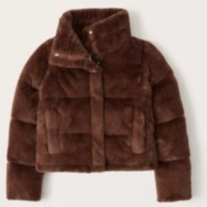 Abercrombie Faux Fur Short Puffer